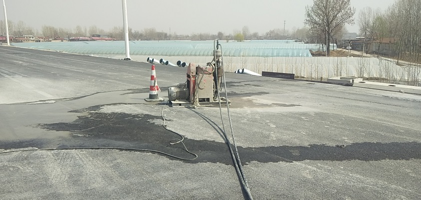 昌江道路回填土下沉注浆